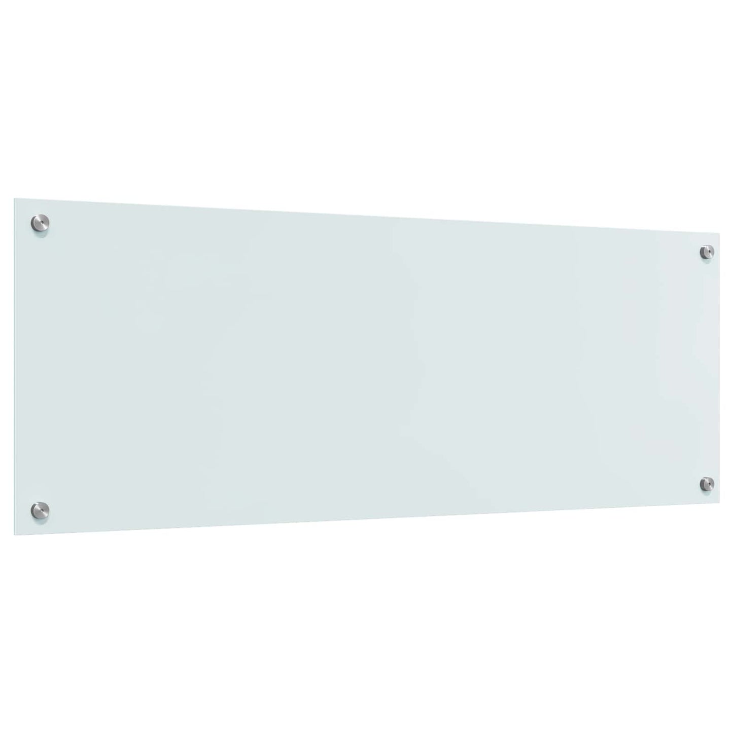 Kitchen Backsplash White 110 x 40 cm Tempered Glass