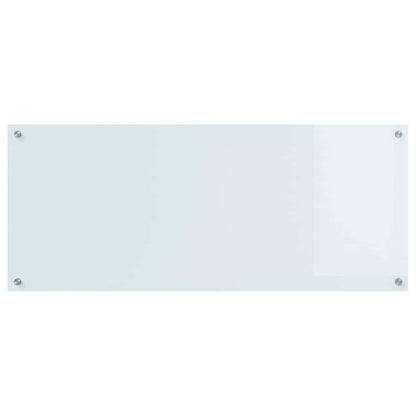Kitchen Backsplash White 120 x 50 cm Tempered Glass