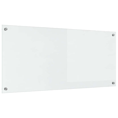 Kitchen Backsplash Transparent 110 x 50 cm Tempered Glass