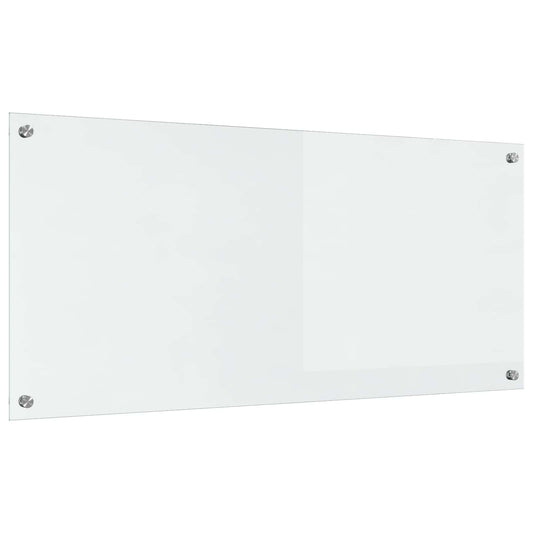 Kitchen Backsplash Transparent 110 x 50 cm Tempered Glass