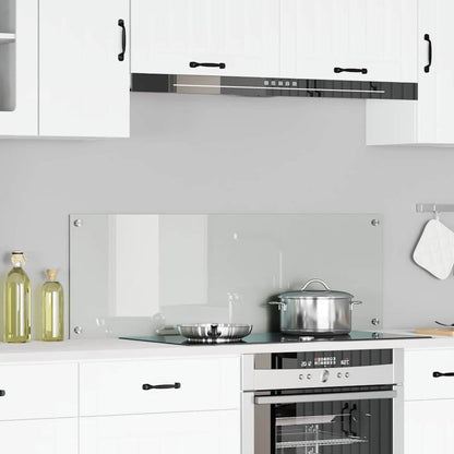 Kitchen Backsplash Transparent 120 x 40 cm Tempered Glass