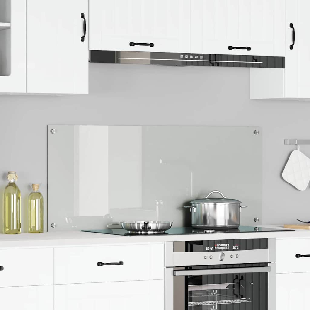 Kitchen Backsplash Transparent 120 x 50 cm Tempered Glass
