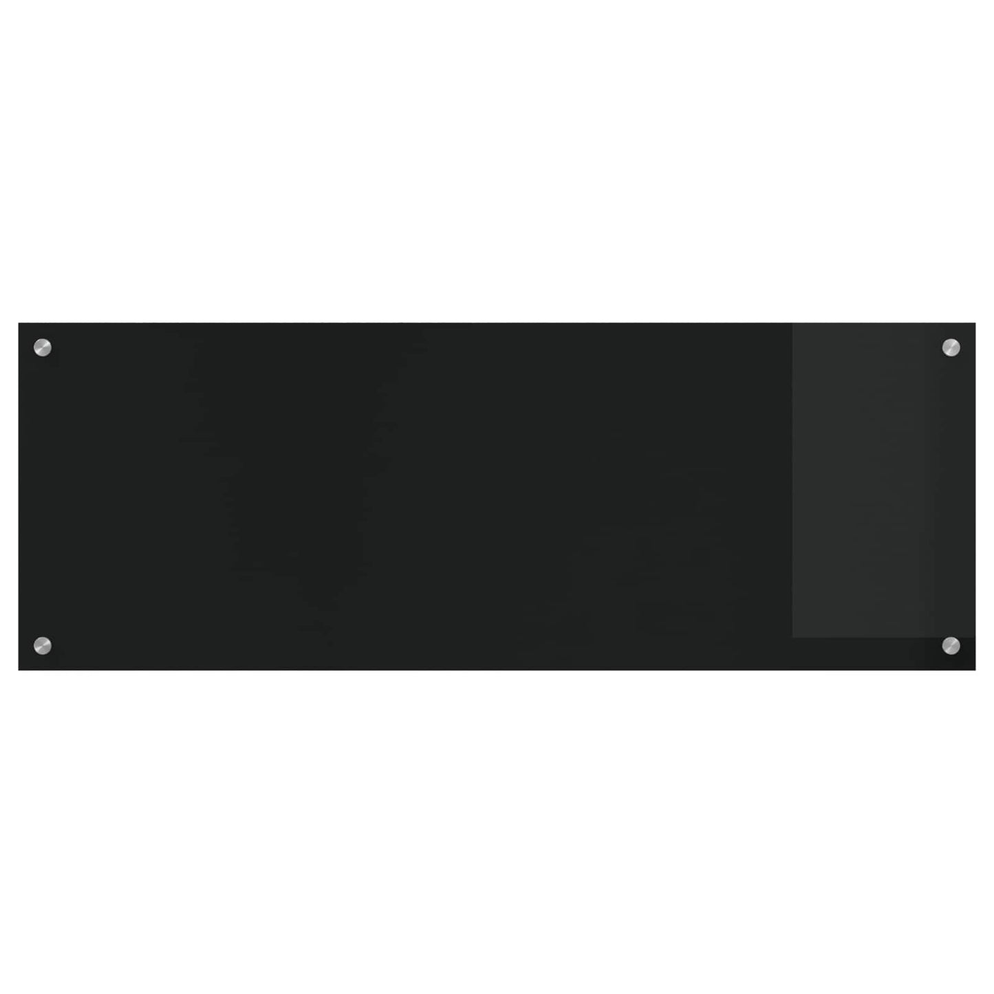 Kitchen Backsplash Black 110 x 40 cm Tempered Glass
