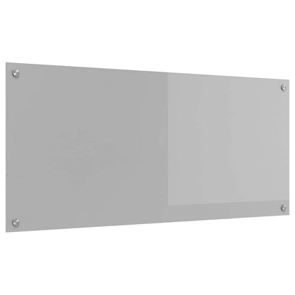 Kitchen Backsplash Light Grey 110 x 50 cm Tempered Glass
