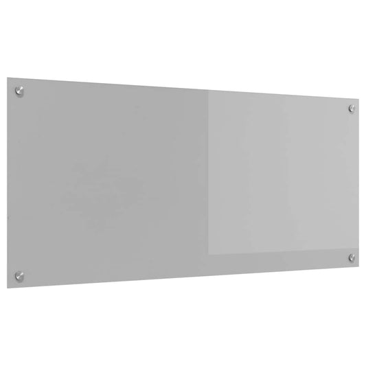 Kitchen Backsplash Light Grey 110 x 50 cm Tempered Glass