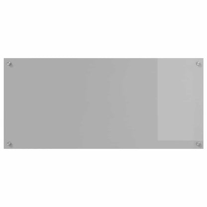 Kitchen Backsplash Light Grey 110 x 50 cm Tempered Glass