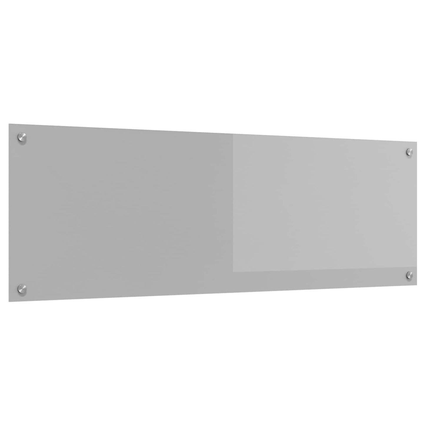 Kitchen Backsplash Light Grey 120 x 40 cm Tempered Glass