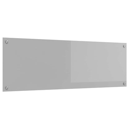Kitchen Backsplash Light Grey 120 x 40 cm Tempered Glass