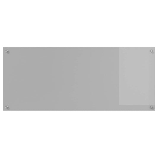 Kitchen Backsplash Light Grey 120 x 50 cm Tempered Glass