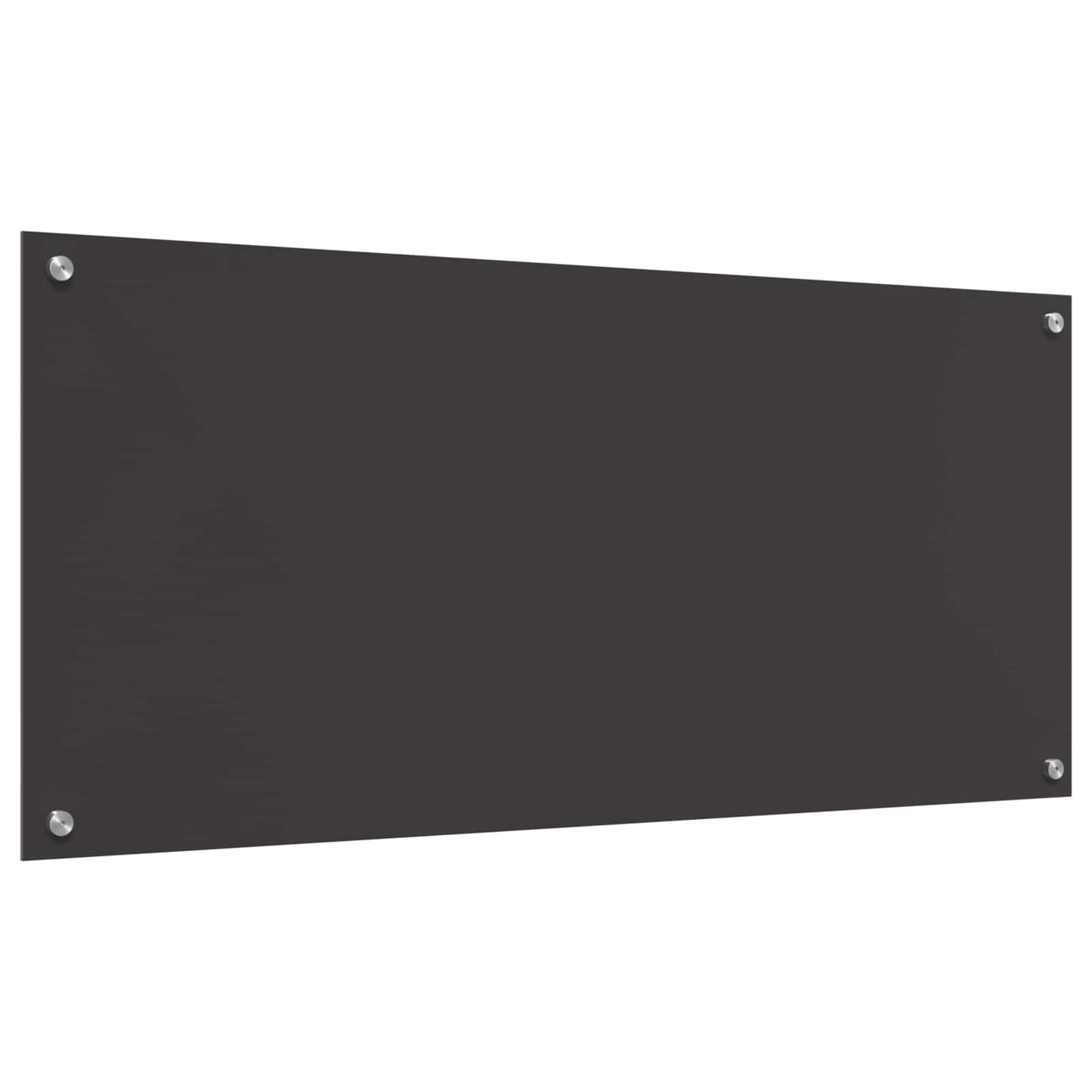 Kitchen Backsplash Dark Grey 110 x 50 cm Tempered Glass
