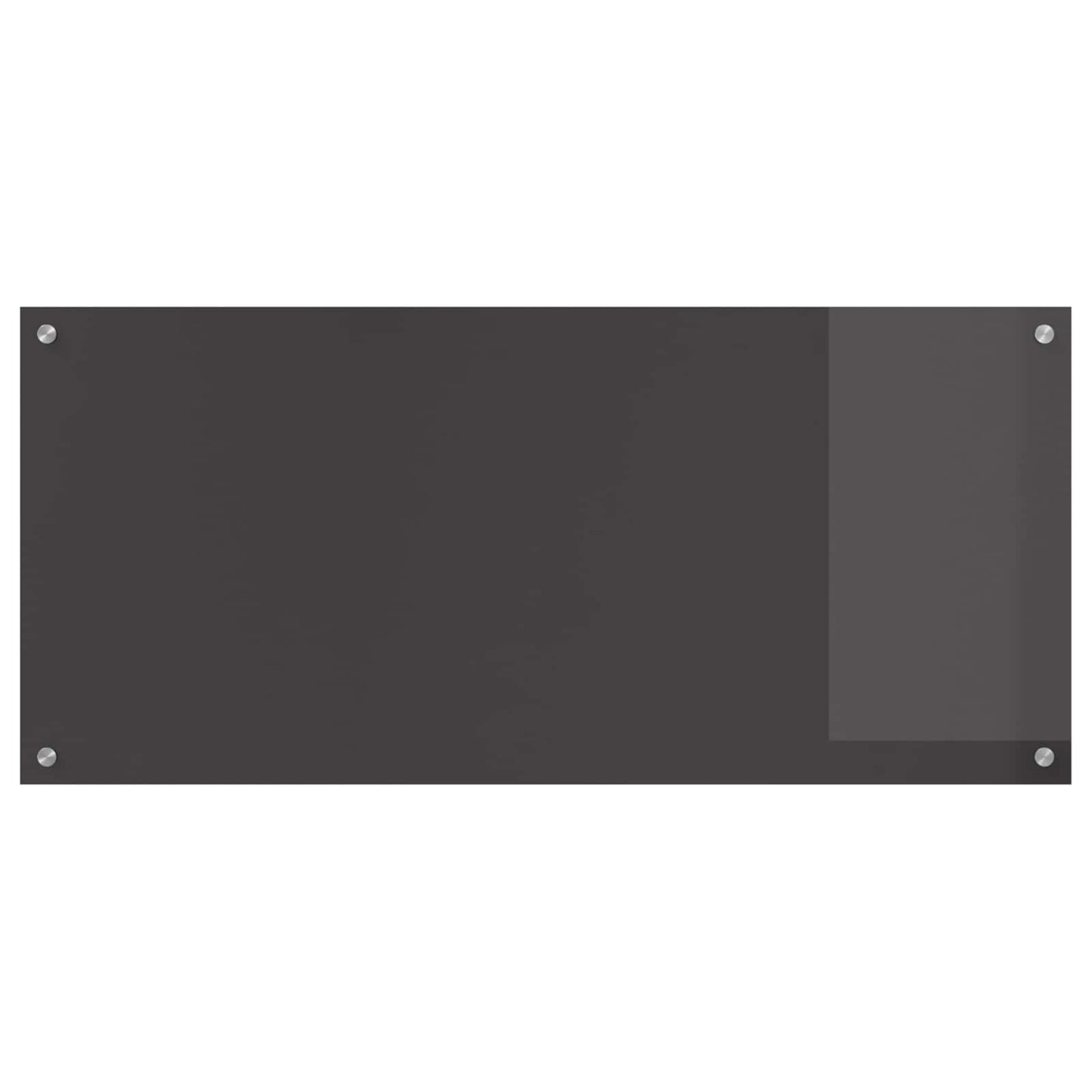 Kitchen Backsplash Dark Grey 110 x 50 cm Tempered Glass