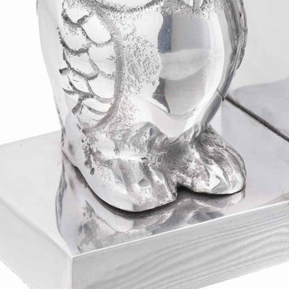 Bookends 2 pcs Silver 7 x 9 x 11 cm Aluminium