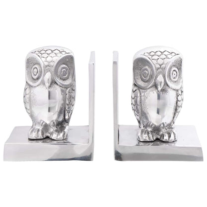 Bookends 2 pcs Silver 7 x 9 x 11 cm Aluminium