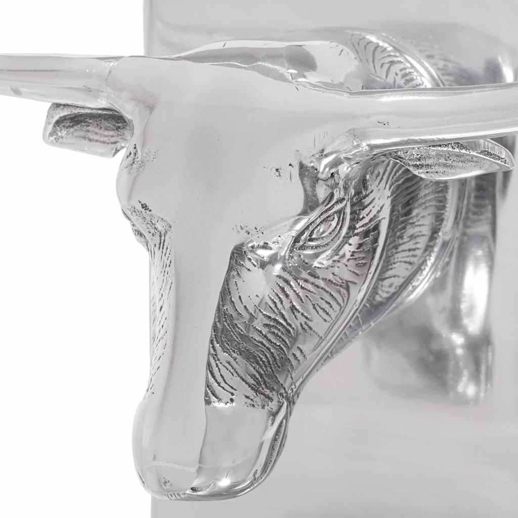 Bookends 2 pcs Silver 21.5 x 15.5 x 20 cm Aluminium