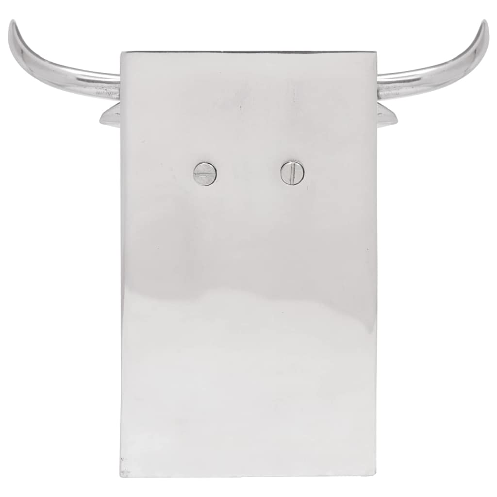 Bookends 2 pcs Silver 21.5 x 15.5 x 20 cm Aluminium