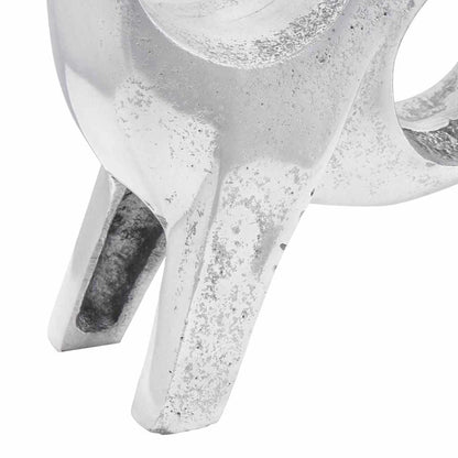 Bull Sculpture Silver 22 x 9.5 x 34 cm Aluminium