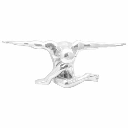 Sculpture Silver 91.5 x 32 x 33 cm Aluminium