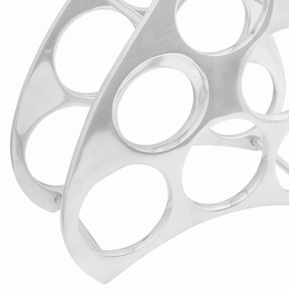 Wine Rack Silver 32 x 14 x 37.5 cm Aluminium