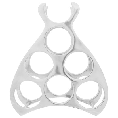 Wine Rack Silver 32 x 14 x 37.5 cm Aluminium