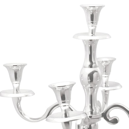 Candle Holder Silver 32 x 32 x 79.5 cm Aluminium