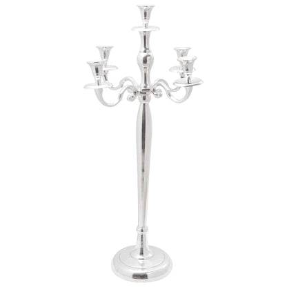 Candle Holder Silver 32 x 32 x 79.5 cm Aluminium