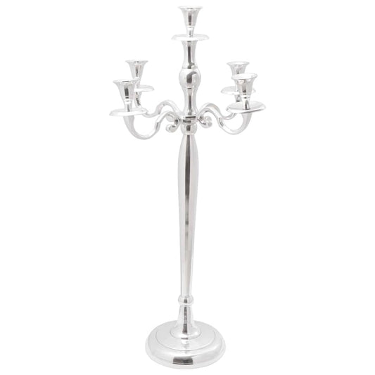 Candle Holder Silver 32 x 32 x 79.5 cm Aluminium