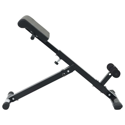 Hyperextension Bench Manual Black 100.5 x 70 x 78 cm