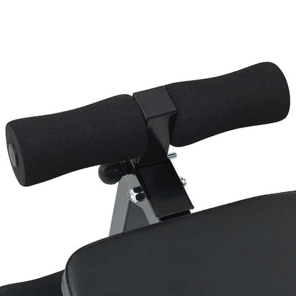 Sit Up Bench Black 124 x 33.5 x 55 cm Powder-Coated Steel