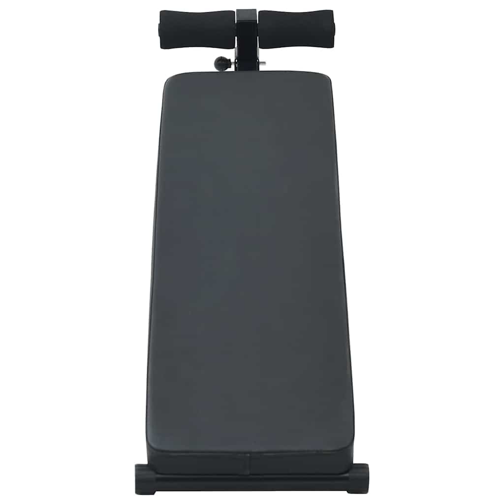 Sit Up Bench Black 124 x 33.5 x 55 cm Powder-Coated Steel