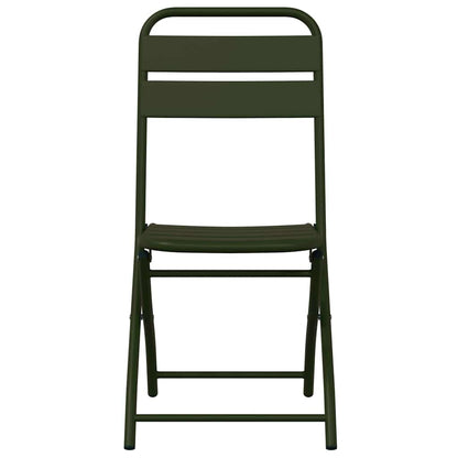 Garden Folding Chair Folding 2 pcs Green 42 x 52 x82cm