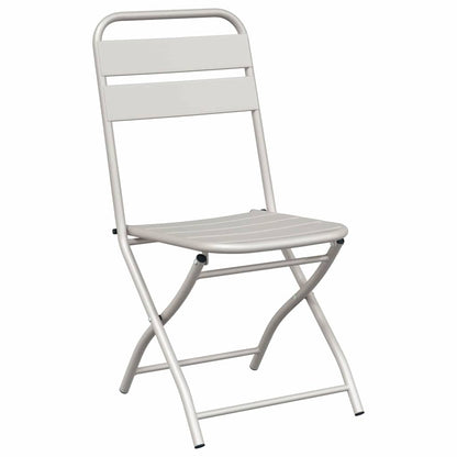 Garden Folding Chair Folding 2 pcs Beige 42 x 52 x82cm