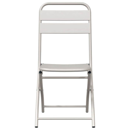 Garden Folding Chair Folding 2 pcs Beige 42 x 52 x82cm