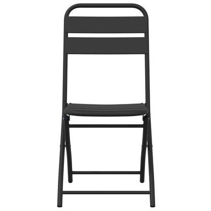 Garden Folding Chair Folding 2 pcs Anthracite 42 x 52 x82cm