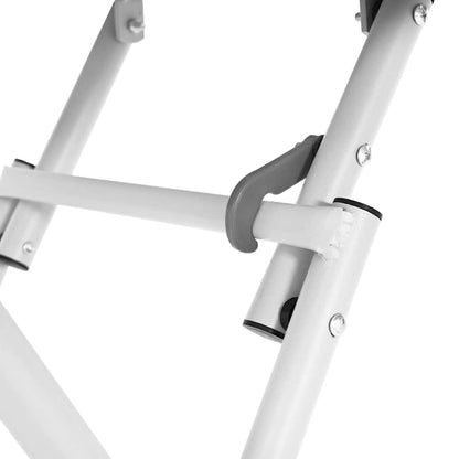 Bistro Table White 55 x 55 x 72.5 cm Powder-coated Steel