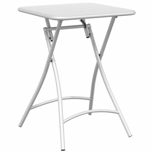Bistro Table White 55 x 55 x 72.5 cm Powder-coated Steel