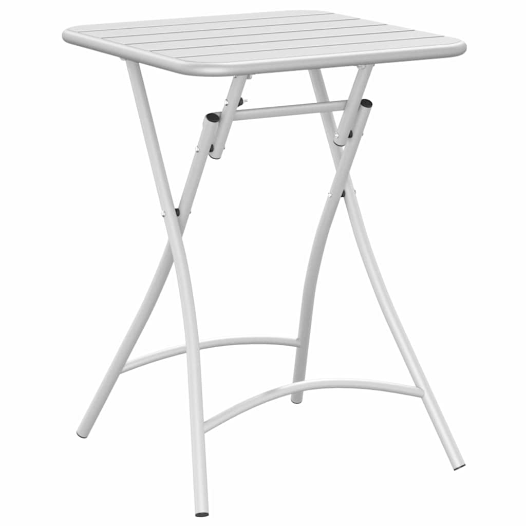 Bistro Table White 55 x 55 x 72.5 cm Powder-coated Steel
