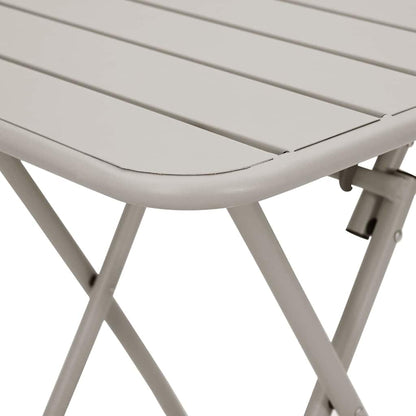 Bistro Table Beige 55 x 55 x 72.5 cm Powder-coated Steel