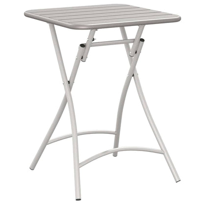 Bistro Table Beige 55 x 55 x 72.5 cm Powder-coated Steel