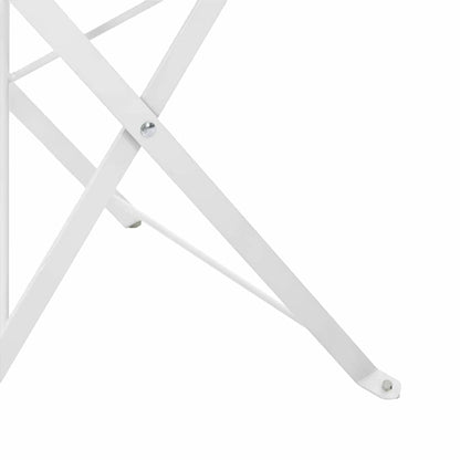 Garden Folding Chair Folding 2 pcs White 42 x 46 x 82cm Metal