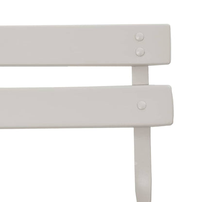 Garden Folding Chair Folding 2 pcs Beige 42 x 46 x 82cm Metal