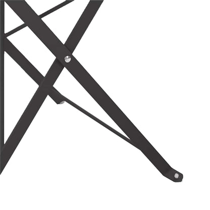 Garden Folding Chair 2 pcs Anthracite 42 x 46 x 82cm Metal