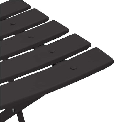 Garden Folding Chair 2 pcs Anthracite 42 x 46 x 82cm Metal