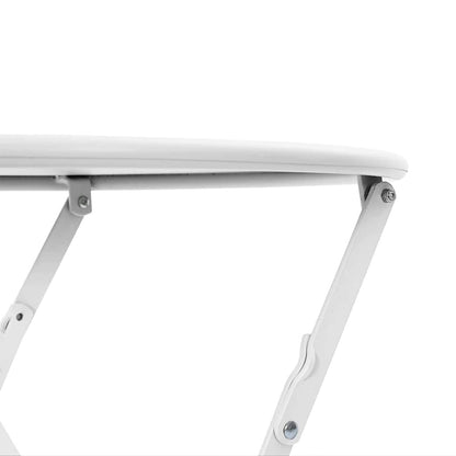Bistro Table Folding White Ø 50 x 71 cm Powder-coated Steel