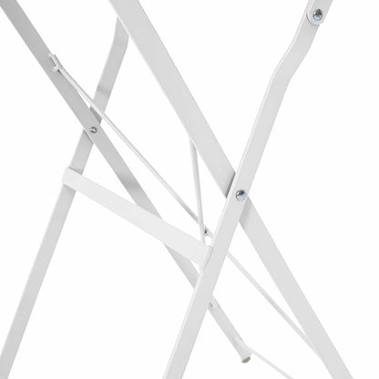 Bistro Table Folding White Ø 50 x 71 cm Powder-coated Steel