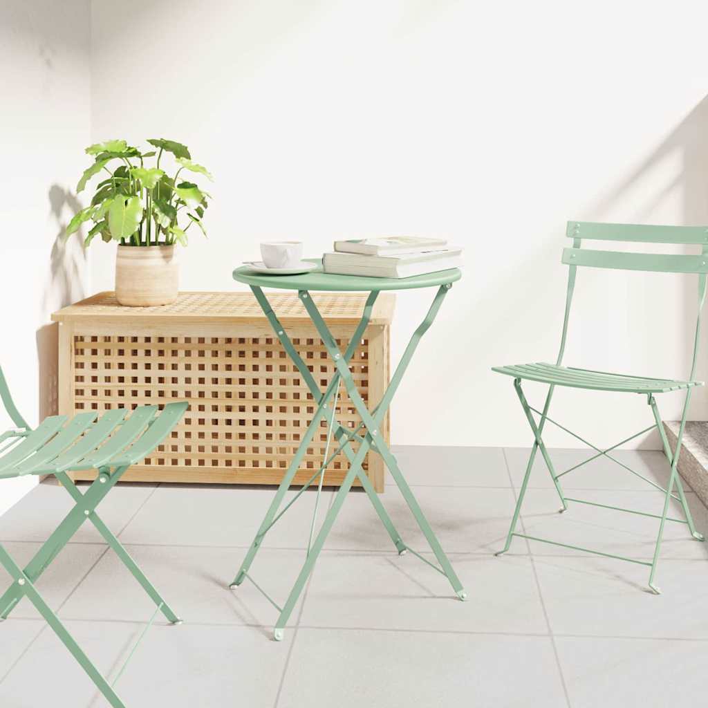 Bistro Table Light Mint Ø 50 x 71 cm Powder-coated Steel