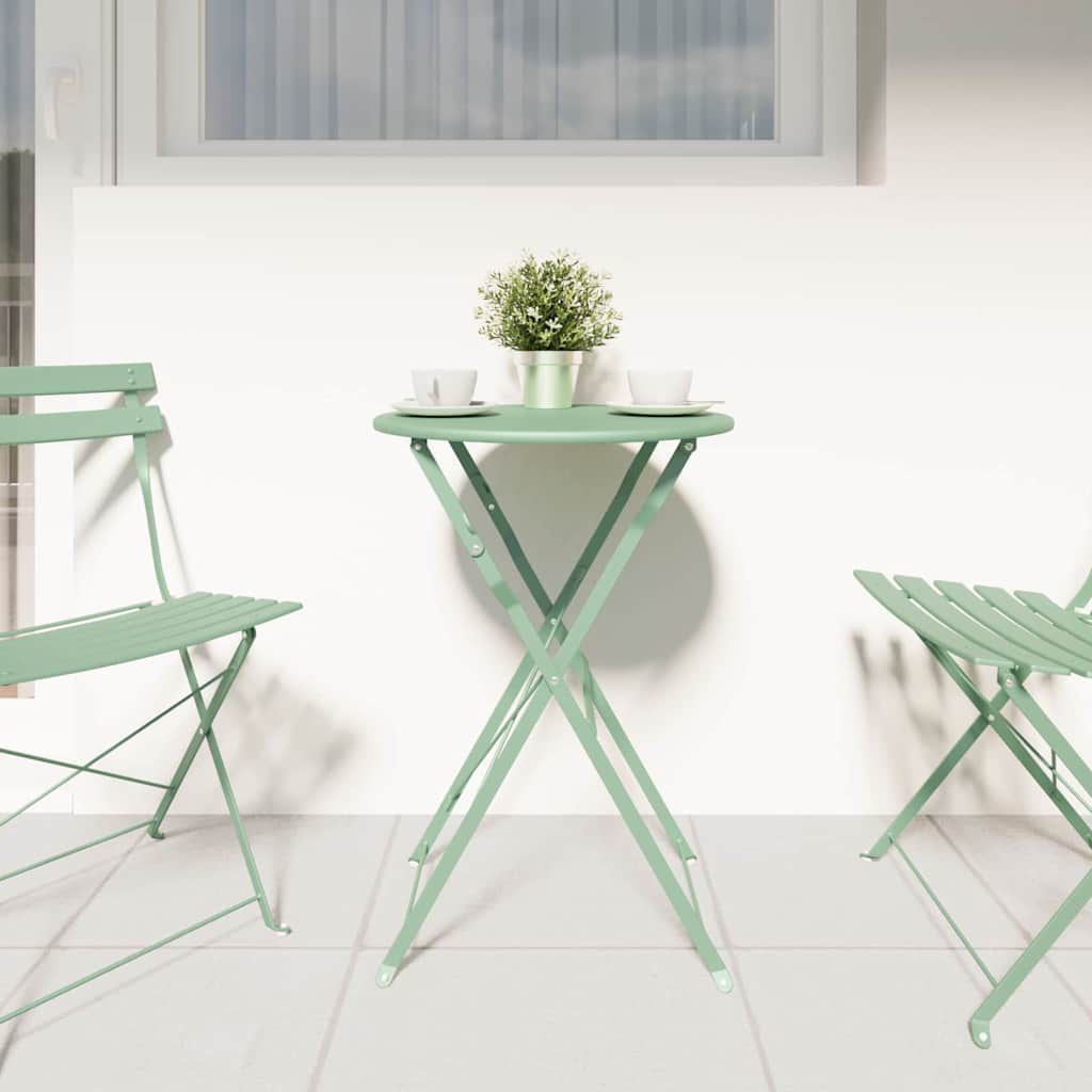 Bistro Table Light Mint Ø 50 x 71 cm Powder-coated Steel