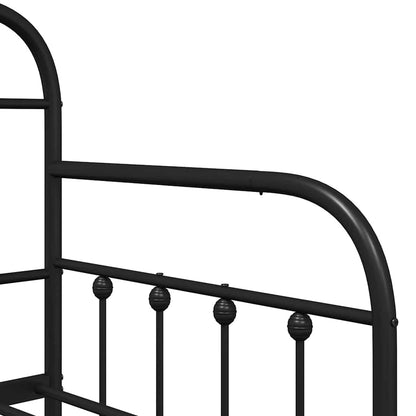 Daybed Frame Black 75 x 190 cm Powder-Coated Steel