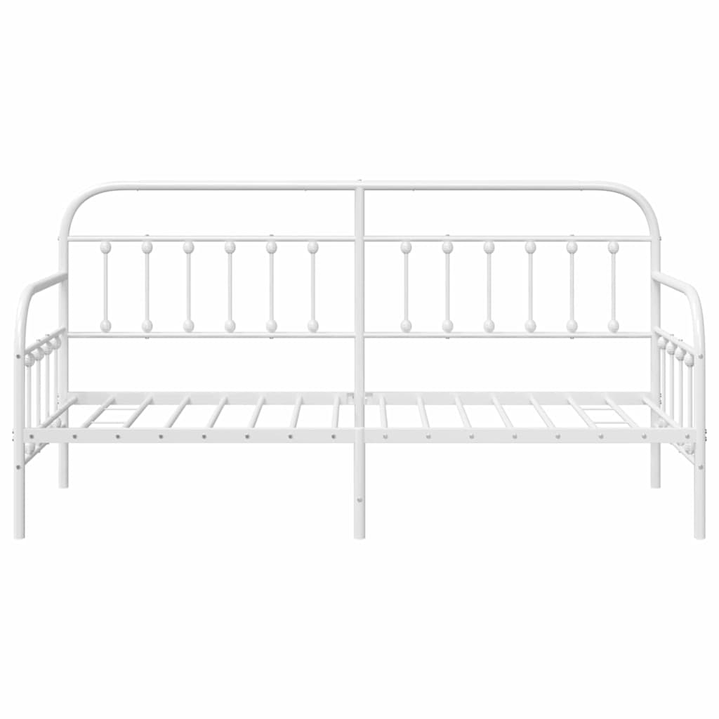 Daybed Frame White 75 x 190 cm Powder-Coated Steel