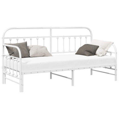 Daybed Frame White 75 x 190 cm Powder-Coated Steel