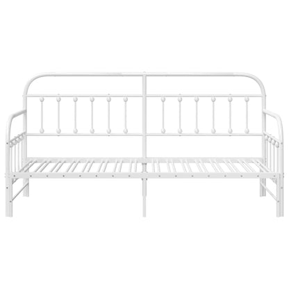 Daybed Frame White 80 x 200 cm Powder-Coated Steel